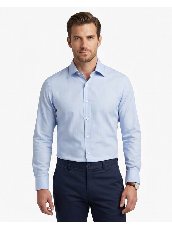 Jos. A. Bank Other - Jos A Bank Reserve Slim Fit Dress Shirt Men’s Large Blue Egyptian Cotton NWOT